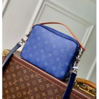 Top Quality Louis Vuitton Mens Nil bag in Ocean Blue Monogram Heritage Canvas M26823 2025