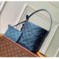 Good Product Louis Vuitton All In BB Bucket Bag in Shimmery Ink Blue Leather M26430 2025