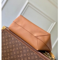 Super Quality Louis Vuitton Mens Verso Hobo Bag in LV Touch Leather M26745 Tan Brown 2025