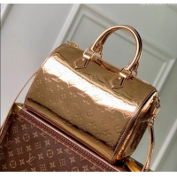 Top Quality Louis Vuitton Speedy Bandouliere 25 Bag in Gold-Tone Canvas M26497 2025