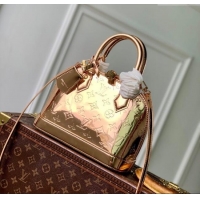 Unique Discount Louis Vuitton Alma BB bag in Gold-Tone Coated canvas M27037 2025