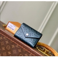 Buy Fashionable Louis Vuitton Victorine Wallet in Shimmery Ink Blue Monogram Leather M26472 2025
