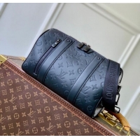Well Crafted Louis Vuitton Mens City Keepall Bag in Black Monogram Shadow Leather M26750 2025