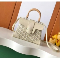 Best Price Goyard Mini Saigon Souple Bag With Chevroches Calfskin 8005 Beige