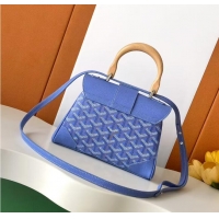 Top Quality Goyard Mini Saigon Souple Bag With Chevroches Calfskin 8005 Blue
