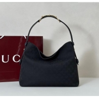 Best Quality Gucci Beatrix GG Canvas medium tote bag 850926 Black 2025