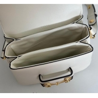 Best Price Gucci Horsebit 1955 Aura mini shoulder bag in Leather 847064 White 2025