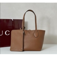 Top Design Gucci Totissima small reversible tote bag 839124 Brown 2025