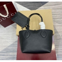 Famous Brand Gucci Totissima small reversible tote bag 839124 Black 2025