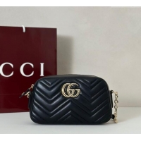 Grade Design Gucci GG Marmont small camera bag in Leather 855273 Black 2025