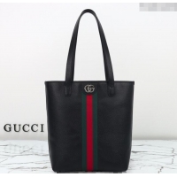 Buy Fashionable Gucci Ophidia Leather medium tote bag 834465 Black 2025