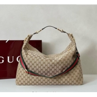 Top Quality Gucci GG Canvas Shoulder Bag 864485 Beige 2025