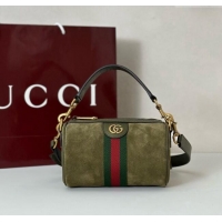Buy New Cheap Gucci Mens Ophidia mini bag in Suede 846869 Dark Green 2025