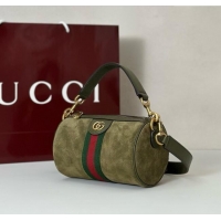 Buy New Cheap Gucci Mens Ophidia mini bag in Suede 846869 Dark Green 2025