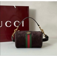 Original Cheap Gucci Mens Ophidia mini bag in Suede 846869 Dark Brown 2025