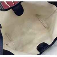 Grade Quality Gucci Giglio Small Tote Bag in GG Denim 860845 Navy Blue 2025