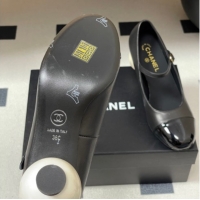 Purchase Chanel Lambskin, Patent Calfskin & Pearls Mary Janes Pumps 7cm Black 2025 G46775 51103078