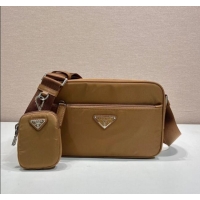 Famous Brand Prada Re-Nylon shoulder bag 1BC167 Brandy Brown 2025