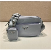 Traditional Specials Prada Re-Nylon shoulder bag 1BC167 Light Grey 2025
