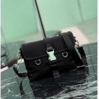 Affordable Price Prada Mens Re-Nylon and leather smartphone case 2ZT071 Black 2025