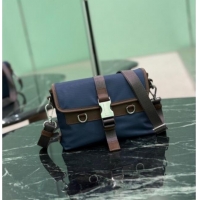 Best Grade Prada Mens Re-Nylon and leather smartphone case 2ZT071 Blue 2025