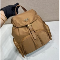 Super Quality Prada Small Re-Nylon backpack bag 1BZ081 Brandy Brown 2025