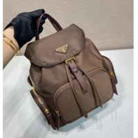 Best Quality Prada Small Re-Nylon backpack bag 1BZ081 Burnt Brown 2025