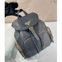 Well Crafted Prada Small Re-Nylon backpack bag 1BZ081 Grey 2025