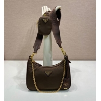 Reasonable Price Prada Re-Edition 2005 Saffiano leather bag 1BH204 Burnt Brown 2025