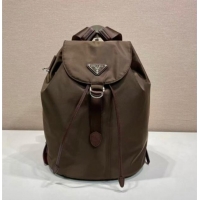 Super Quality Prada Nylon backpack bag 1BZ0197 Burnt Brown 2025