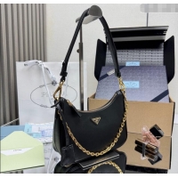 Affordable Price Prada Re-Edition Saffiano leather mini bag 1BC204 Black 2025