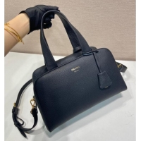 Best Grade Prada Large leather top-handle bag 1BB148 Black 2025