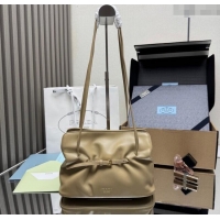 Luxury Discount Prada Dada small nappa leather bag 1BG586 Beige 2025