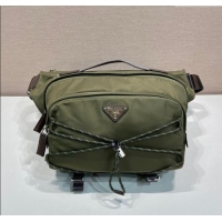 Market Sells Prada Speedrock Re-Nylon and leather shoulder bag 2VH201 Green 2025