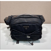 Most Popular Prada Speedrock Re-Nylon and leather shoulder bag 2VH201 Black 2025