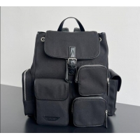 Famous Brand Bottega Veneta Mens Crossroad Multipocket Backpack Bag in Nylon 837377 Black 2025