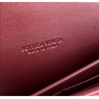 Promotional Bottega Veneta Long Clutch Bag Andiamo in Intrecciato Leather 741511 Barolo Red 2025
