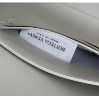 Best Quality Bottega Veneta Long Clutch Bag Andiamo in Crocodile Embossed Leather 741511 White 2025