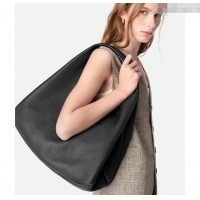 Free Shipping Bottega Veneta Large Campana Shoulder Bag in Grained Leather 844251 Black 2025