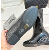 Good Quality Chanel Patent Calfskin Wedge High Boots 6.5cm Black 2025 G46563 1103160