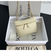 Spot Bulk Bottega Veneta Small Soft Vanity Bag in Intrecciato Leather 843800 Sea Sault 2025