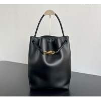 Inexpensive Bottega Veneta Andiamo Bucket Bag in Calf Leather 844169 Black 2025