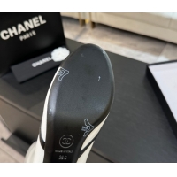 Durable Chanel Stretch Lambskin Thigh High Boots 5cm with Bow White 2025 G46757 1104019