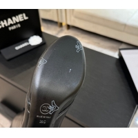 Good Product Chanel Stretch Lambskin Thigh High Boots 5cm with Bow Black 2025 G46757 1104021