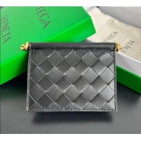 Market Sells Bottega Veneta Solstice Business Card Case in Intrecciato Leather 810596 Black 2025