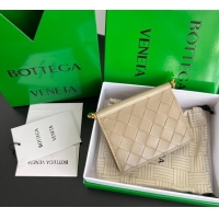 Inexpensive Bottega Veneta Solstice Business Card Case in Intrecciato Leather 810596 Beige 2025