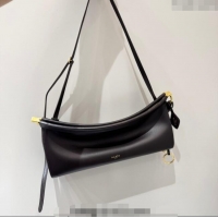 Luxury Cheap Alaia Le Click Medium Shoulder Bag in Calf Leather 20258821 Brown 2025