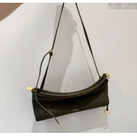 Best Price Alaia Le Click Medium Shoulder Bag in Suede 20258821 Green 2025