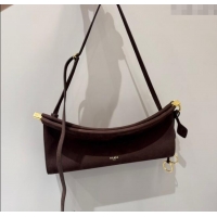 Best Product Alaia Le Click Medium Shoulder Bag in Suede 20258821 Brown 2025
