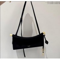 Good Quality Alaia Le Click Small Shoulder Bag in Suede 20258822 Black 2025